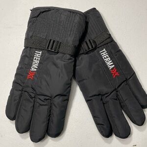 Thermaxxx Black Men's Gripper Gloves OS CB-W